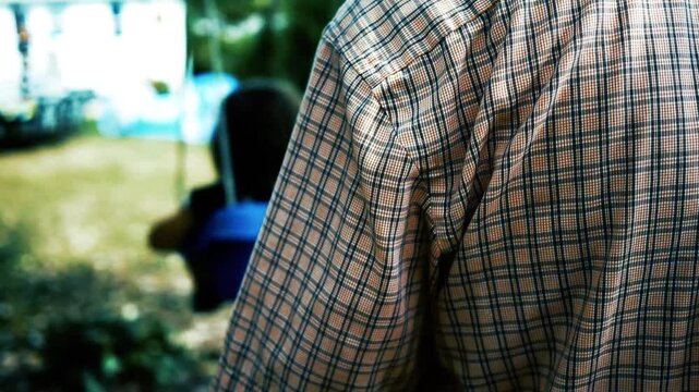 Grandfather pushes toddler in baby swing - Dramatic Controversy Version