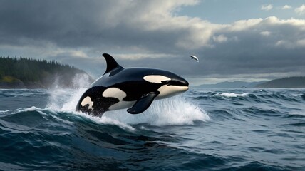 Fototapeta premium Majestic orca