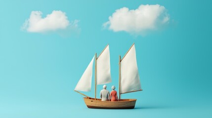 Cozy Sailing Adventure with Friends on Calm Water