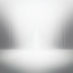 Obraz premium A minimalistic white gradient with soft glowing light and subtle vertical lines, perfect for futuristic, clean, or professional design themes in backgrounds or presentations.