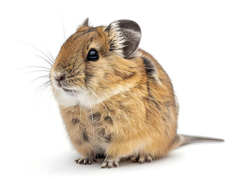 pika Ochotona princeps degu sitting isolated on transparent background