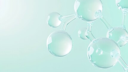 A close up of a bunch of small spheres of water