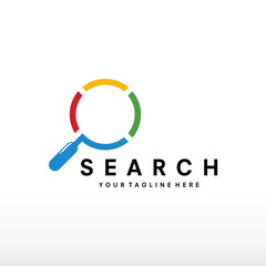 search logo design template vector illustration