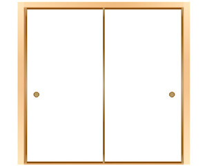 茶色の襖フレーム　２枚　