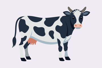 A Beautiful cow vector illustration
