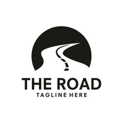 road logo vector icon design illustration template