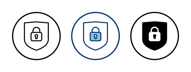 Security icon vector isolated on white background. protection icon. privacy. vpn