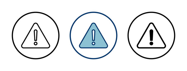 Exclamation danger sign vector isolated on white background. attention sign icon. Hazard warning attention sign. icon alert. Risk