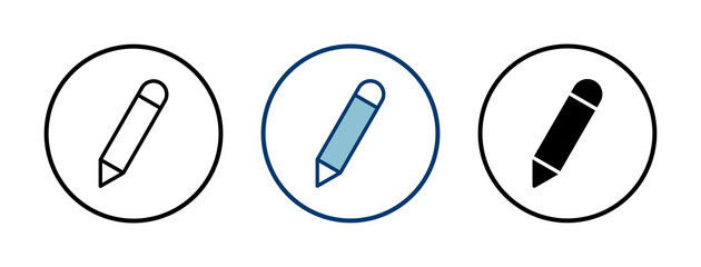 Pencil icon vector isolated on white background. Pencil vector icon
