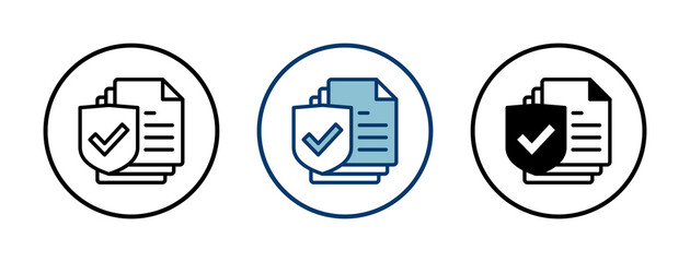 Insurance icon vector isolated on white background . Insurance vector icon