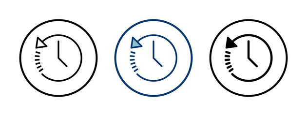 History icon vector isolated on white background. History vector icon