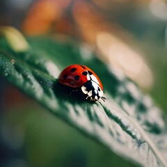 ladybird on a leaf