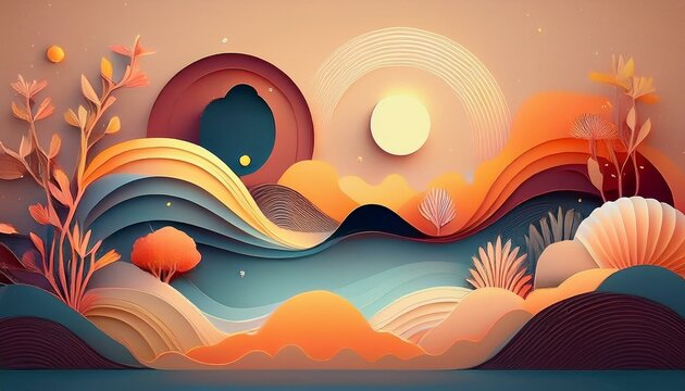 abstract visuals that create a sense of calmness and comfort at any age