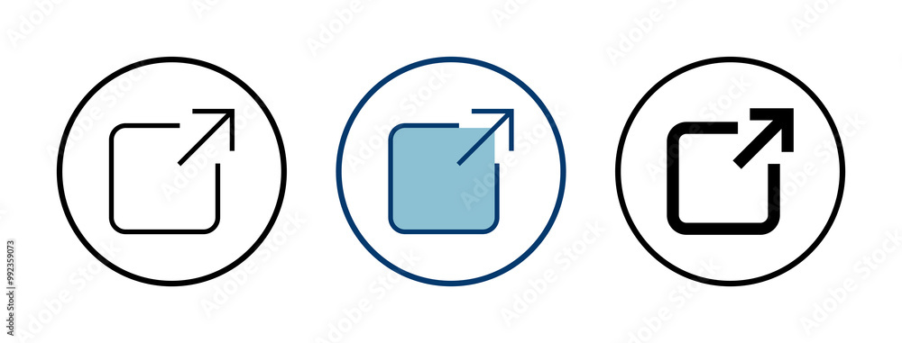 Aufkleber link icon vector isolated on white background. link vector icon. external link symbol vector icon. h