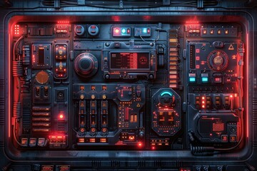 3D laser wireframe vector art of a high-tech generative AI system
