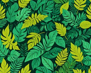 Background leaf and nature plant summer decoration. Abstract leave tree and foliage flower illustration concept. Season floral element and green natural art. Floral forest and shape environment