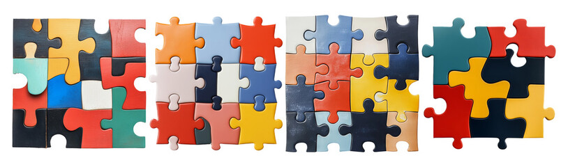 Colorful Puzzle Pieces For Creative Concepts