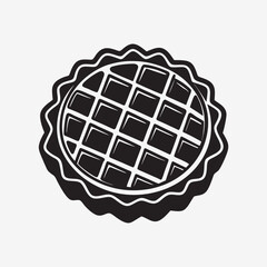 Waffle Food Bakery - Outline Icon Printable Vector Clipart