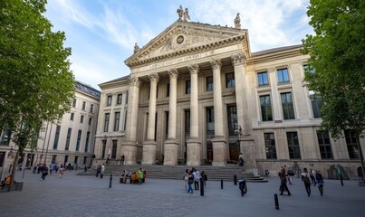 Naklejka premium Arbitration Court Building: Symbol of Fair Dispute Resolution