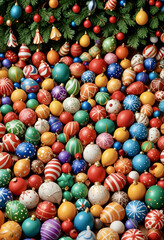 Fototapeta premium background of beautiful Christmas decorations