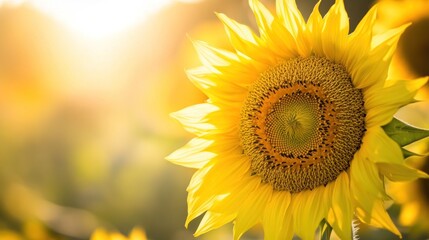 Fototapeta premium A Sun-Kissed Sunflower