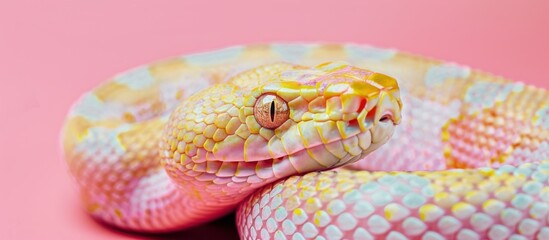 Fototapeta premium Pastel Snake Portrait