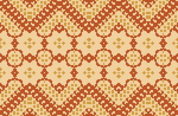 Turkish Traditional Pattern Designfolk Embroidery, Aztec Geometric Ornament Print. Design for Carpet, Wallpaper, Clothing, Wrapping, Fabric
