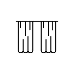 Curtain icon vector design templates simple and modern