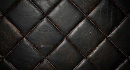 dark leather texture with diamond pattern