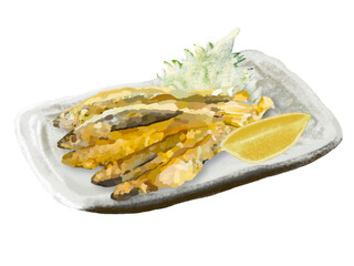 キビナゴの天ぷら（大葉）