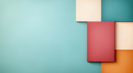 Fototapeta premium abstract geometric shapes and colors