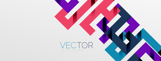 Color bend lines with shadow texture effect. Vector Illustration For Wallpaper, Banner, Background, Card, Book Illustration, landing page