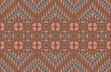 Indonesia Arabic Pattern Designfolk Embroidery, Aztec Geometric Ornament Print. Design for Carpet, Wallpaper, Clothing, Wrapping, Fabric