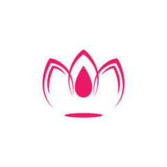 Lotus Logo design icon illustration