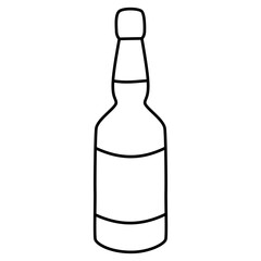 Whiskey Bottle Outline