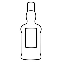 Whiskey Bottle Outline