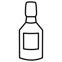 Whiskey Bottle Outline