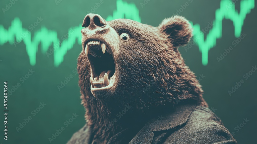Poster a stock trader expresses frustration in a turbulent market filled with rapidly changing trends