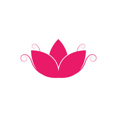 Lotus Logo design icon illustration