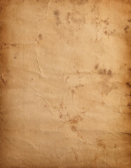 brown empty old vintage paper background. Paper texture