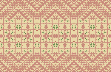 Embroidery Islamic Pattern Designfolk Embroidery, Aztec Geometric Ornament Print. Design for Carpet, Wallpaper, Clothing, Wrapping, Fabric