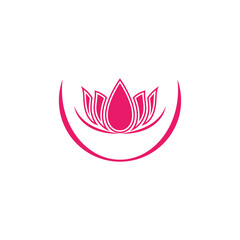 Lotus Logo design icon illustration