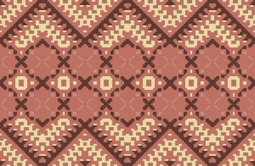 Ethnic Pattern Geometric Arabic Patternfolk Embroidery, Aztec Geometric Ornament Print. Design for Carpet, Wallpaper, Clothing, Wrapping, Fabric