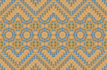 Fabric Pattern Traditional Dress Patternfolk Embroidery, Aztec Geometric Ornament Print. Design for Carpet, Wallpaper, Clothing, Wrapping, Fabric