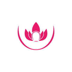 Lotus Logo design icon illustration