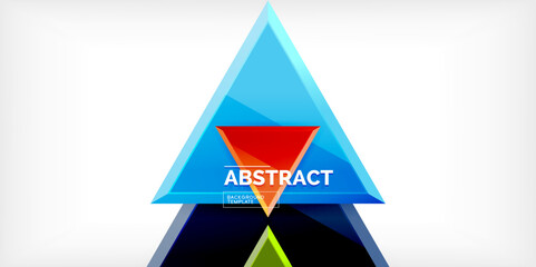 Triangle glass shapes geometric abstract background. Vector Illustration For Wallpaper, Banner, Background, Card, Book Illustration, landing page