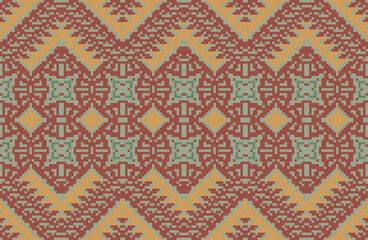 Persian Islamic Geometric Patterns Drawingfolk Embroidery, Aztec Geometric Ornament Print. Design for Carpet, Wallpaper, Clothing, Wrapping, Fabric