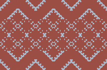 Ethnic Design Geometric Pattern Designfolk Embroidery, Aztec Geometric Ornament Print. Design for Carpet, Wallpaper, Clothing, Wrapping, Fabric