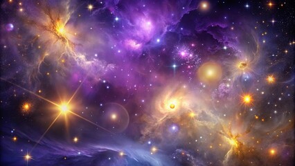 Fototapeta premium A Cosmic Tapestry of Nebulae and Stars in a Universe of Infinite Wonder