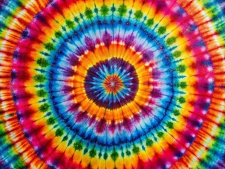 Colorful Circle Pattern Tie Dye Design for Textile, Fashion, Home Decor, and Creative Projects